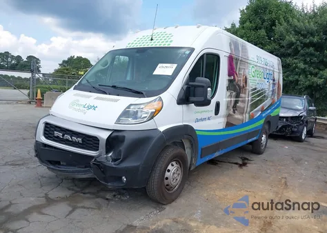 2021 Ram Promaster 3500 Cargo Van High Roof 159 Wb Ext from USA, damaged, VIN 3C6MRVJG3ME542679